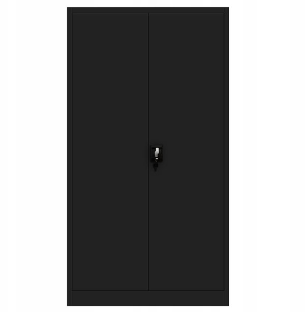 Zestaw 4x biurowa szafa metalowa na akta JAN H, 900 x 1950 x 400 mm, czarna