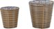 Lumarko Lumarko Σετ 2 καλάθια τεχνορατάν, καφέ SARTI! 11755328 4251682282710