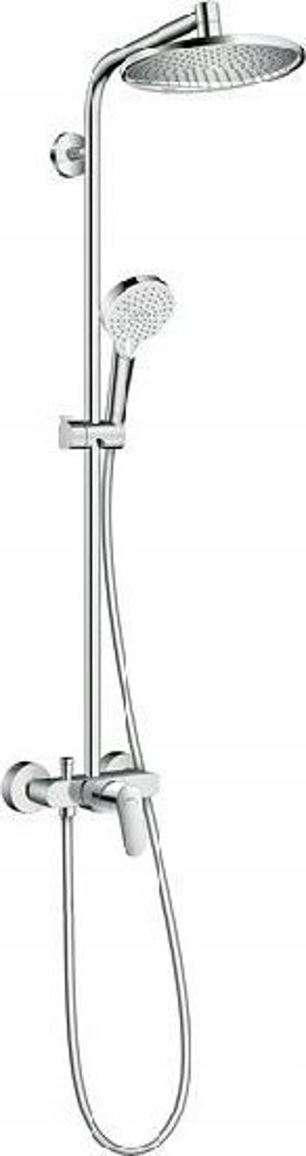 Σετ ντους Hansgrohe Hansgrohe σετ ντους Crometta S 240 1jet με μπαταρία μονού μοχλού 27269000