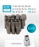 Σετ εργαλείων 108 τεμαχίων 1/4", 1/2" (εξάγωνα) (4-32mm)