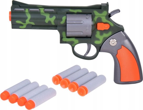 Σετ Πιστόλι Revolver + Αφρώδης σφαίρες Παιχνίδι με πυροβολισμούς ZA5327