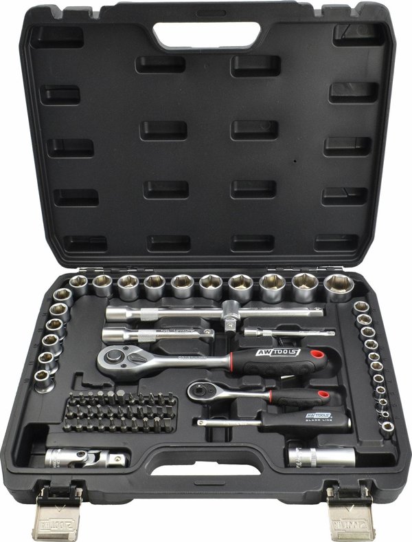 Σετ εργαλείων AWTools AWTOOLS ΣΕΤ ΚΛΕΙΔΙΩΝ 72τεμ 1/2" / 1/4" BLACK LINE