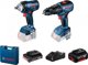 Bosch Σετ Ηλεκτρικών Εργαλείων GDS18V-400 & GSB18V-50, 18V, με 2 Μπαταρίες (1x2.0Ah & 1x5.0Ah)