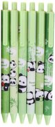 Σετ Στυλό Panda Μπαμπού Πράσινο Μαύρο Μελάνι 0,5mm 6τμχ LEAN