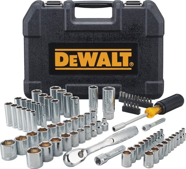 DeWalt Σετ Εργαλείων 84 Τεμαχίων DWMT81531-1 σε Βαλίτσα με Καρυδάκια Μπουζί και Μακριές Καρυδοθήκες