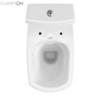 Σετ συμπαγές WC Cersanit Carina 63 cm cm λευκό (K31-045)