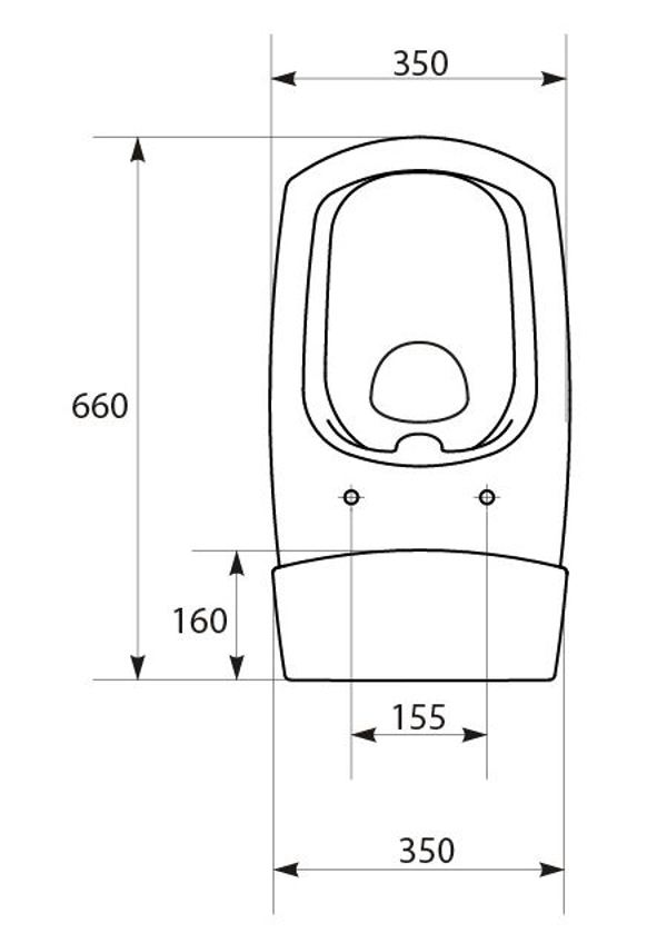 Σετ συμπαγές WC Cersanit Carina 63 cm cm λευκό (K31-045)