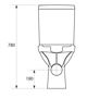 Σετ συμπαγές WC Cersanit Carina 63 cm cm λευκό (K31-045)