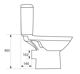 Σετ συμπαγές WC Cersanit Carina 63 cm cm λευκό (K31-045)
