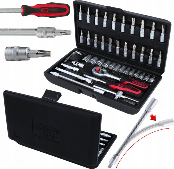 Σετ εργαλείων KS Tools Galvučių komlektas 1/4" 48-vnt CLASSIC, KS Tools
