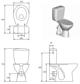 Συμπαγές σετ WC Cersanit President 64.5 cm λευκό (K08-028)