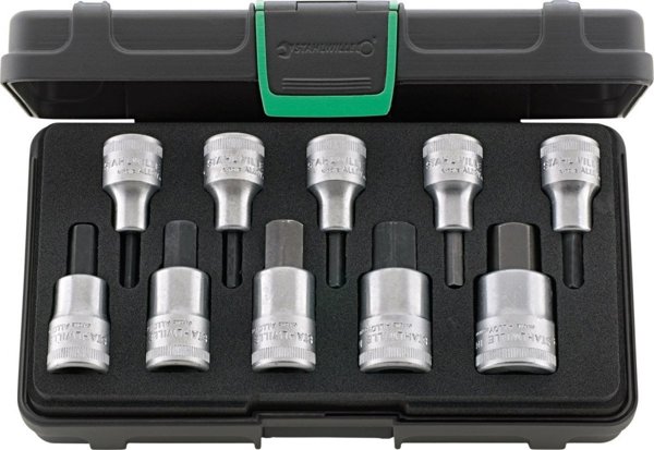 Σετ εργαλείων Stahlwille Σετ εργαλείων 1/2" INHEX 4-19 mm| 10-κομμάτια σε βαλίτσα ABS STAHLWILLE