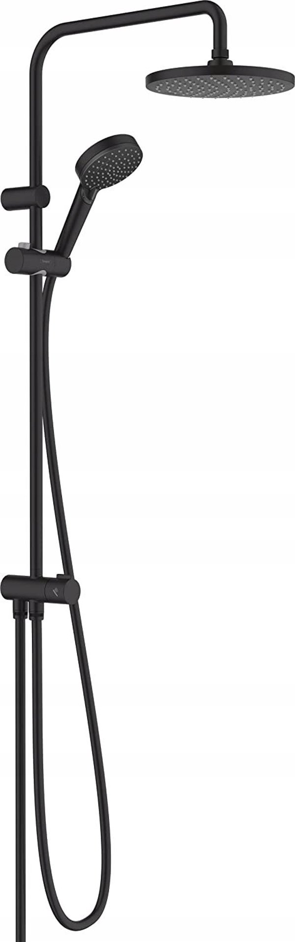 Σετ ντους Hansgrohe Dušo komplektas Hansgrohe Vernis Blend Showerpipe 200 1jet Reno EcoSmart, μαύρο ματ, 26099670