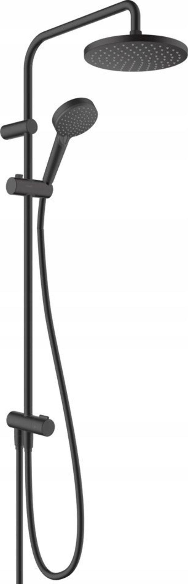 Σετ ντους Hansgrohe Dušo komplektas Hansgrohe Vernis Blend Showerpipe 200 1jet Reno EcoSmart, μαύρο ματ, 26099670