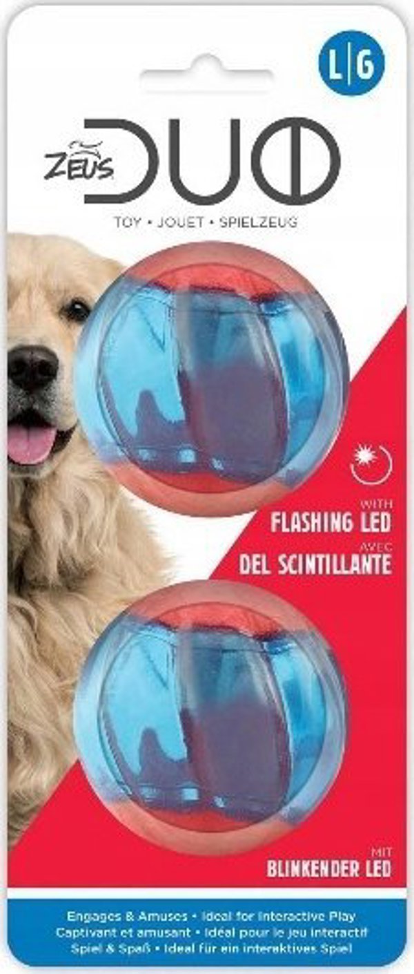 Zeus ZS Duo Ball, 6,3cm, z LED, 2szt/op.