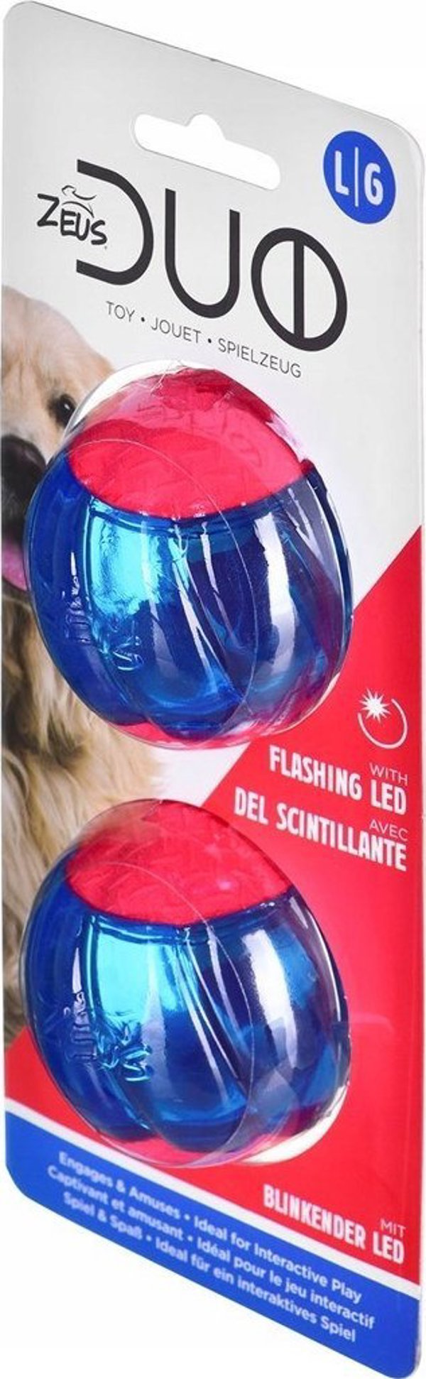 Zeus ZS Duo Ball, 6,3cm, z LED, 2szt/op.