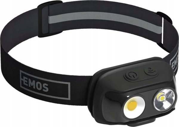 Φακός κεφαλής επαναφορτιζόμενος, LED, 500lm, Li-pol 1200 mAh, EMOS