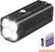 Φακός M20, 6000lm, 4x18W, επαναφορτιζόμενος USB C, 4x 18650 10400mAh, IP44