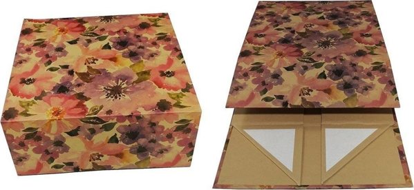 Ziemia Obiecana Κουτί Δώρου Passion Flowers Από Χαρτόνι Με Μαγνητικό Κλείσιμο Kraft