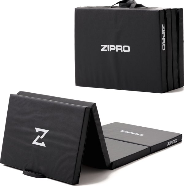 Zipro Ματ Γυμναστικής 4-τεμαχίων Zipro 180 εκ. x 60 εκ. x 5 εκ. μαύρο