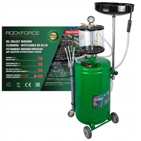 Zlewarko-wysysarka pneumatyczna 70l z 5 sondami 8-10bar