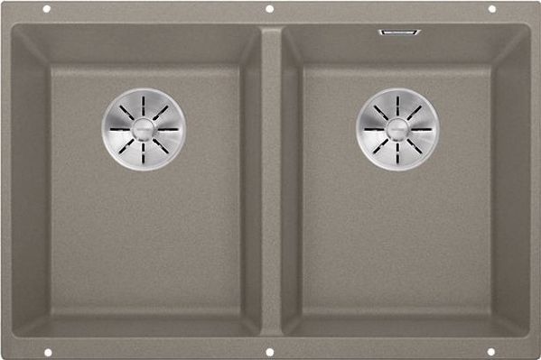 Νεροχύτης Blanco Subline 350/350-U Silgranit tartufo με βαλβίδα InFino (523581)