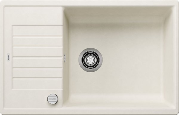 Νεροχύτης Blanco Νεροχύτης ZIA XL 6 S Compact Silgranit λεπτό λευκό αναστρέψιμο, αυτόματο πώμα.