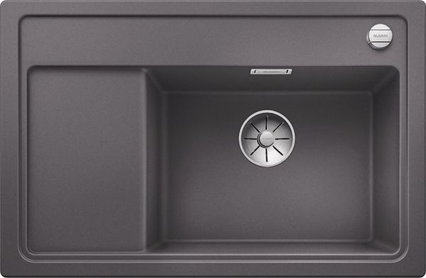 Νεροχύτης Blanco Zenar XL 6 S Compact Silgranit γκρι βράχου με αυτόματο πώμα InFino, λεκάνη δεξιά (523775)