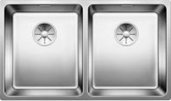 Νεροχύτης Blanco BLANCO ANDANO 340/340-IF Γυαλισμένο ατσάλι, InFino