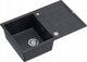 Νεροχύτης GraniteQ MORGAN 111 GraniteQ νεροχύτης black diamond με σιφόνι Push To Open 1-θέσιο με/χωρίς / στοιχεία από ανοξείδωτο ατσάλι