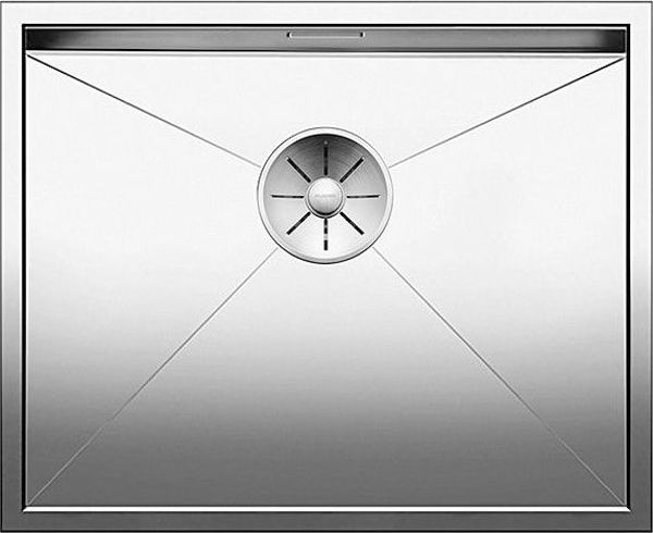 Νεροχύτης Blanco Zerox 500-U Γυαλισμένο Ατσάλι με Βαλβίδα InFino (521589)