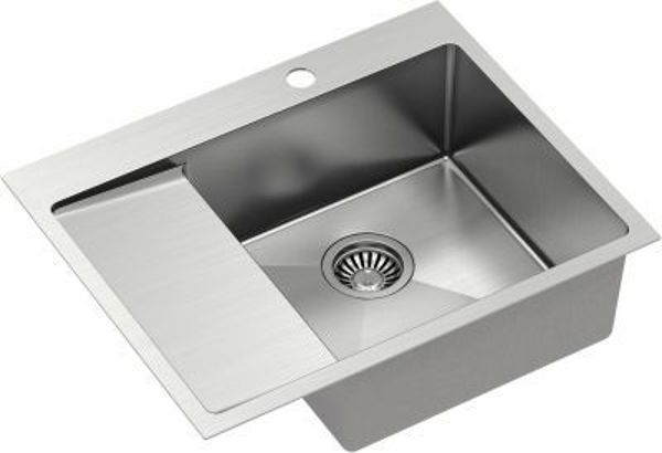 Νεροχύτης Quadron Russel 116 SteelQ, Ανοξείδωτος, Βουρτσισμένο Ατσάλι, 1mm, Αντιμικροβιακός