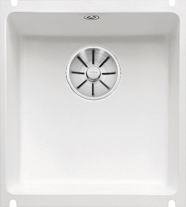 Blanco Subline 375-U Κεραμικός Νεροχύτης Κουζίνας, Λευκό Γυαλιστερό, με Σύστημα InFino, 523726