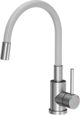 Νεροχύτης Steiner EDWARD 111 Fusion λευκός 780*440 με χειροκίνητο σιφόνι σετ με μπαταρία Maggie
