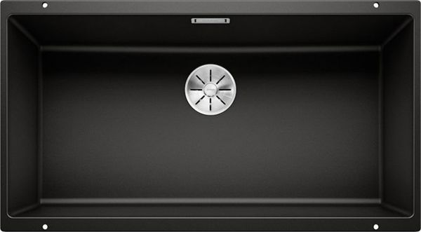 Blanco Subline 800-U Νεροχύτης Κουζίνας Silgranit PuraDur Μονοθάλαμος 80cm Μαύρος (526005)
