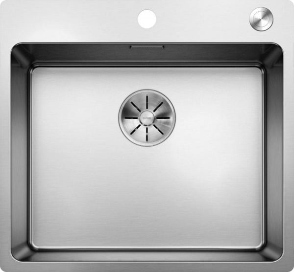 Blanco Νεροχύτης Andano 500-IF/A, Ανοξείδωτος, με Βαλβίδα InFino PushControl, 525245