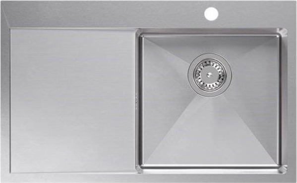 Νεροχύτης Κουζίνας Quadron Russel 111 SteelQ, Ανοξείδωτος, Βουρτσισμένο Ατσάλι, 8267497