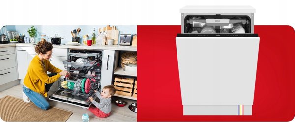 Amica DIM64C7EMONqH Πλυντήριο Πιάτων Εντοιχιζόμενο 60cm 14 Σερβίτσια
