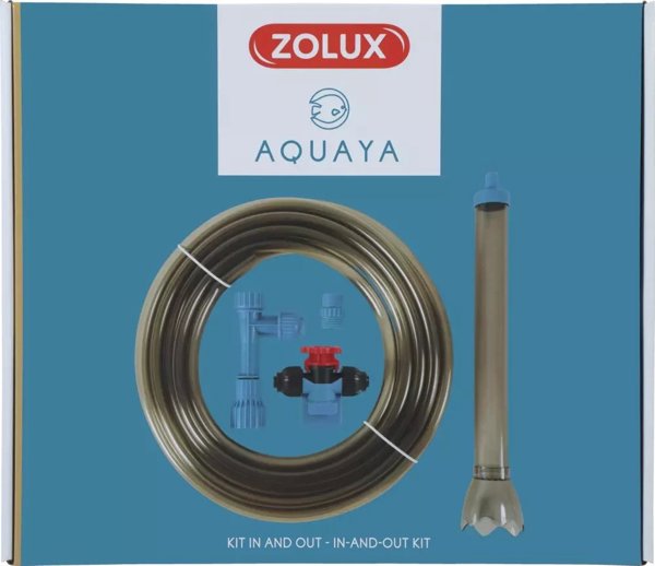 Σιφόνι ενυδρείου Zolux Zolux in & out, σύνδεση στη βρύση, 1,6 x 750 x 1,6 cm