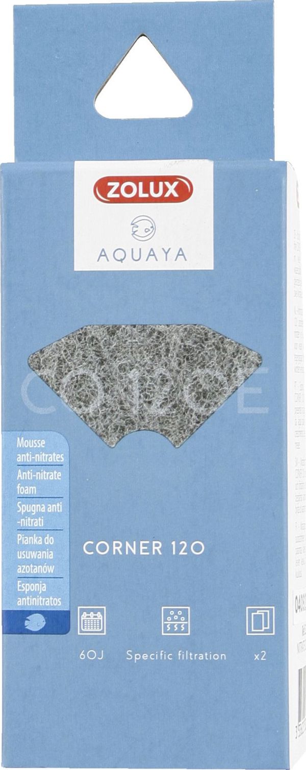 Zolux AQUAYA Nitrate Corner 120 - Ανταλλακτικό Ένθετο Φίλτρου Ενυδρείου για Νιτρικά Άλατα & Φύκια