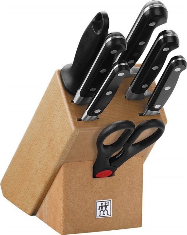 Σετ Zwilling 5 Μαχαιριών σε ξύλινη βάση Zwilling Professional S