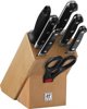 Σετ Zwilling 5 Μαχαιριών σε ξύλινη βάση Zwilling Professional S