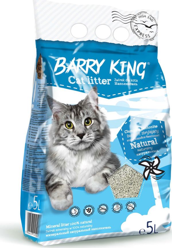 Barry King Φυσική Άμμος Γάτας από Μπεντονίτη, Υψηλής Απορροφητικότητας, 5lt