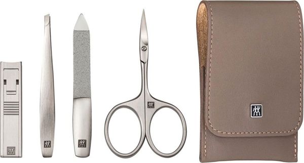 Zwilling Δερμάτινη Θήκη Μανικιούρ TWINOX Neat, 5 Τεμάχια, Καφέ 8259882