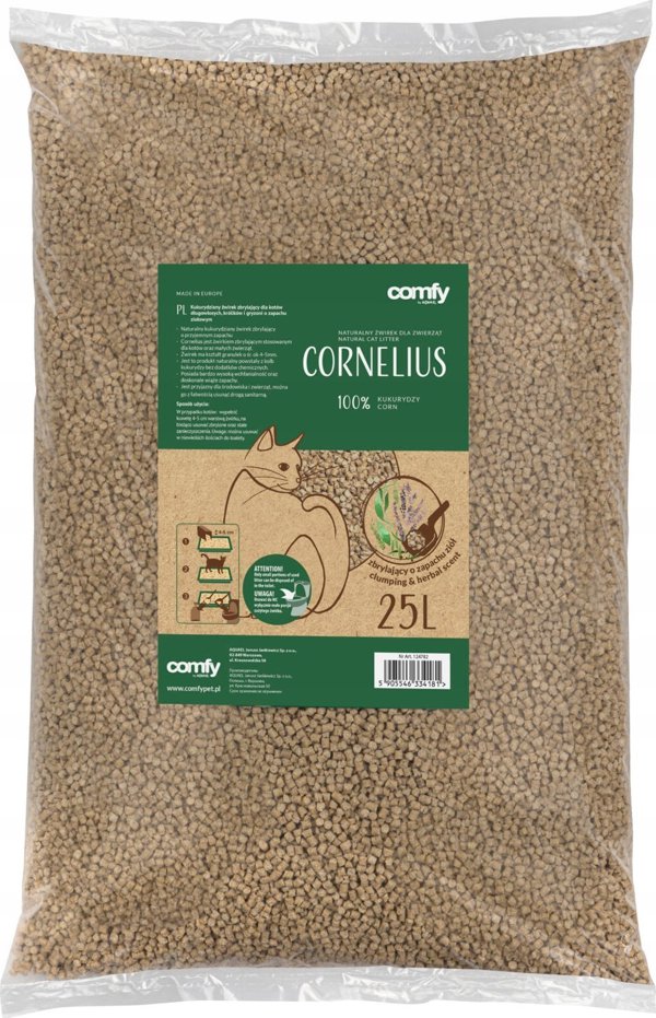 Ζβίρεκ για κοτά Aquael Aquael Comfy Cornelius Herbal 25L κουκουρūζινις κραικάς