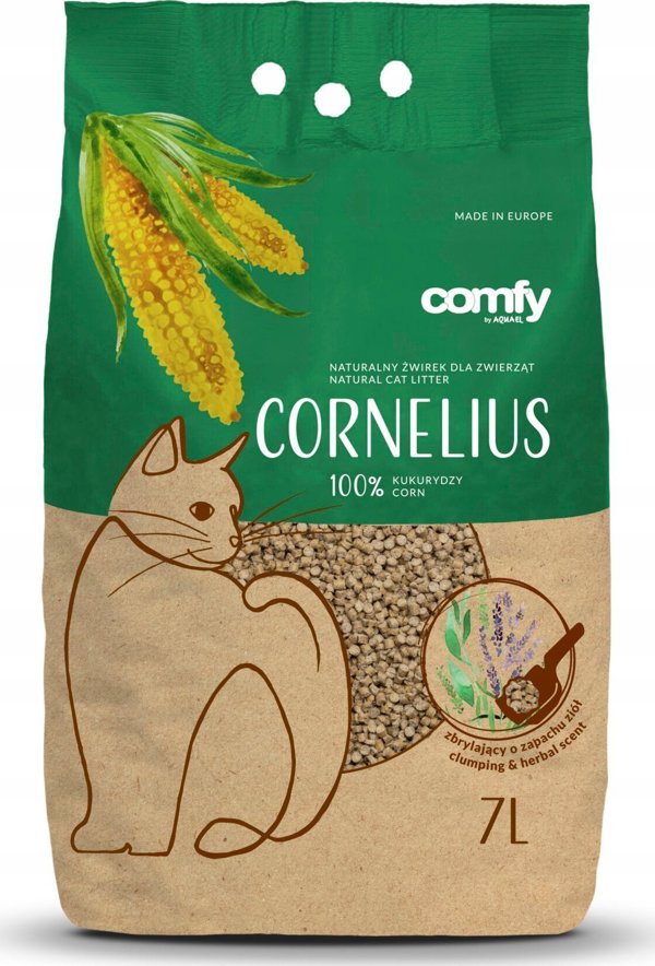 Ζβίρεκ για κοτά Aquael Aquael Comfy Cornelius Herbal 25L κουκουρūζινις κραικάς