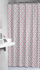 Diamonds 180x200 pink κουρτίνα μπάνιου υφασμάτινη Sealskin