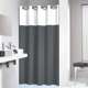 Double 180x200 grey κουρτίνα μπάνιου υφασμάτινη Sealskin