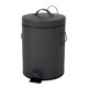 Κάδος Απορριμμάτων 5L Μεταλλικός Soft Close Σκούρο Γκρι MRShome