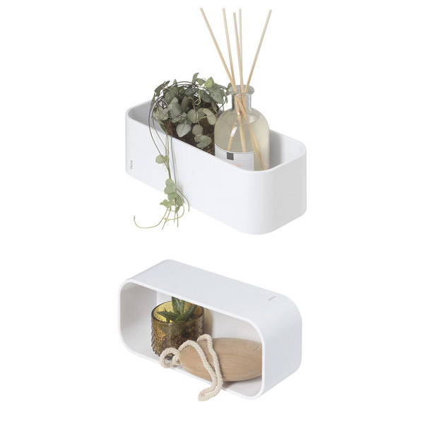 Tiger 2-Store Επιτοίχιο Ράφι 25 cm White 1500010146